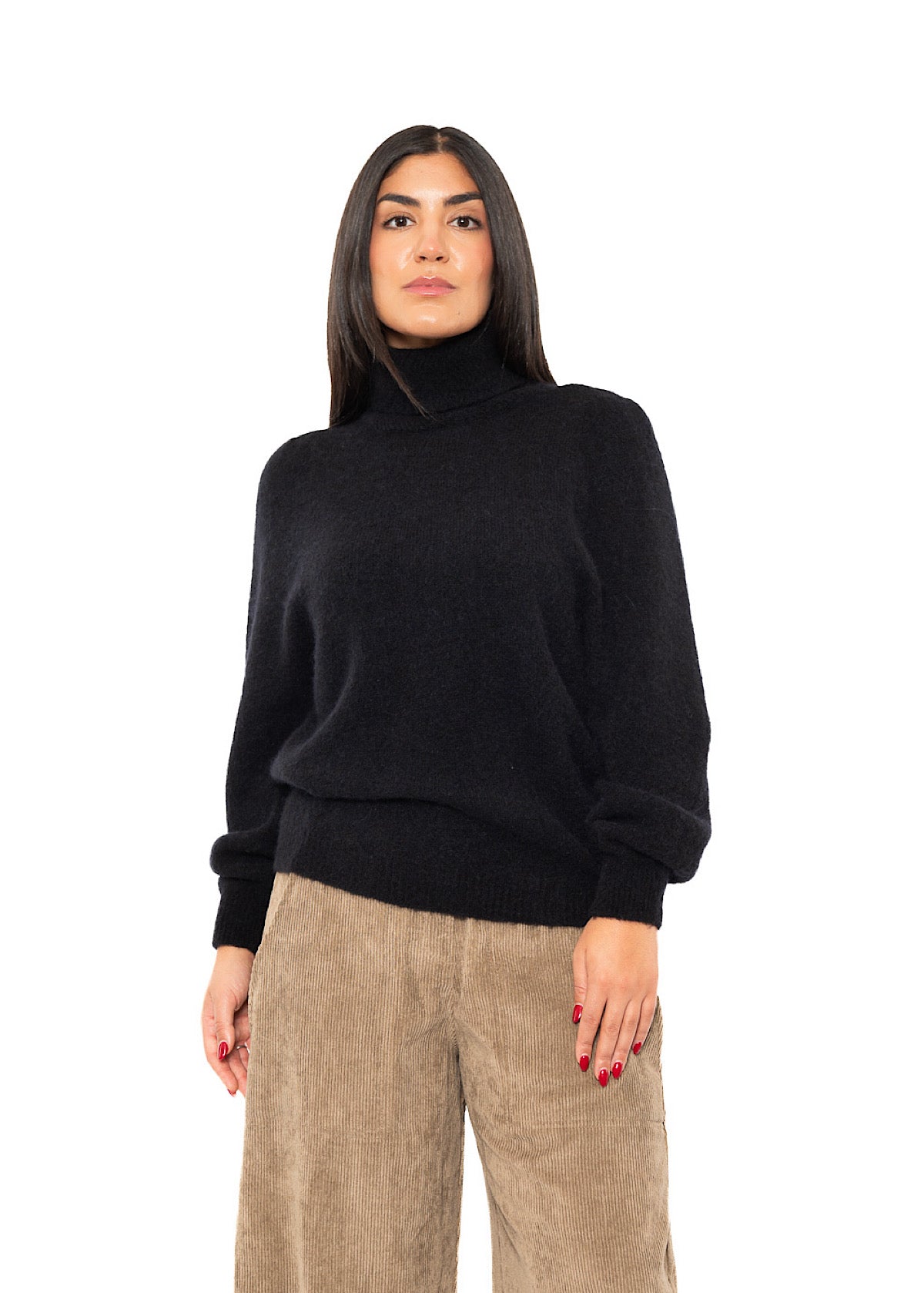 ALPACA-MIX SCULPTURAL PULLOVER