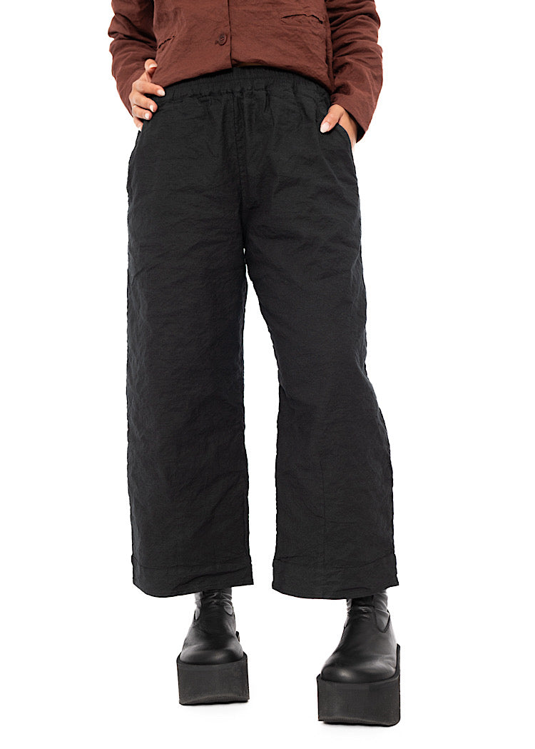 SIGNATURE CRINKLE STRAIGHT LEG TROUSER