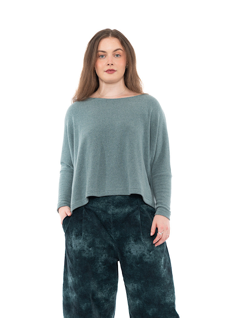 SIGNATURE COTTON-FLEECE KIRA PULLOVER