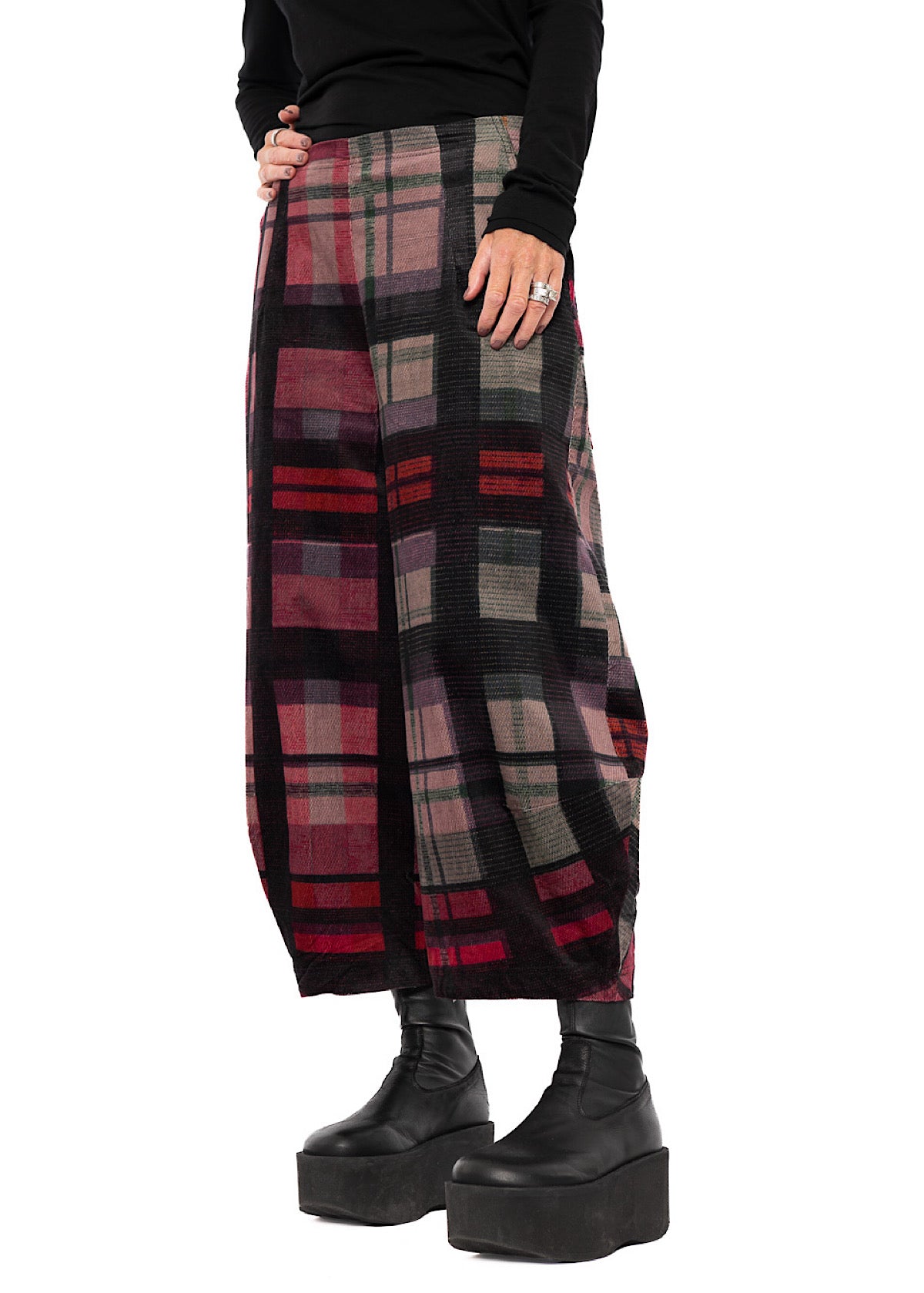 HERITAGE CHECK BALLOON TROUSER