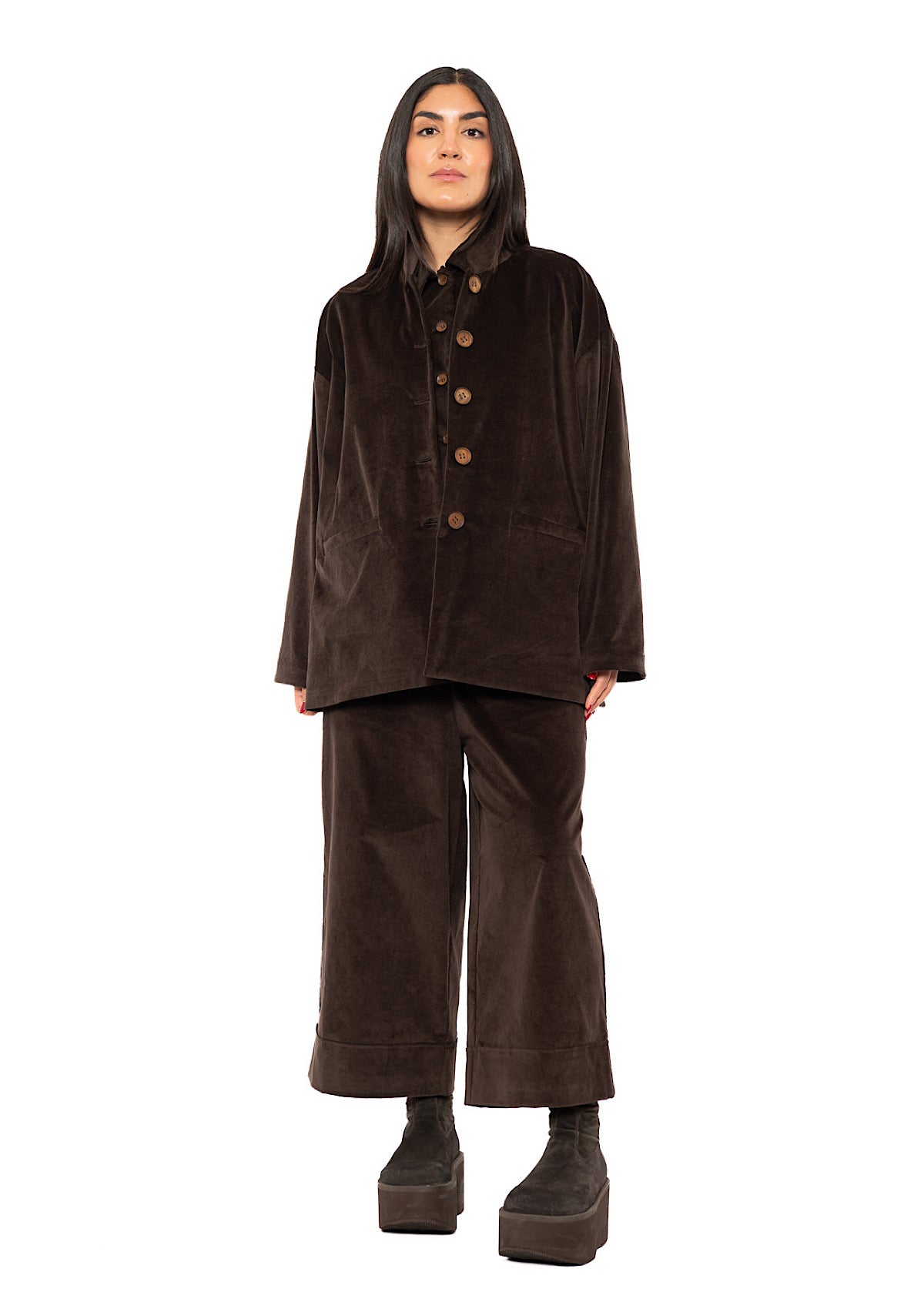 RELAXED VELVET EVELINE JACKET