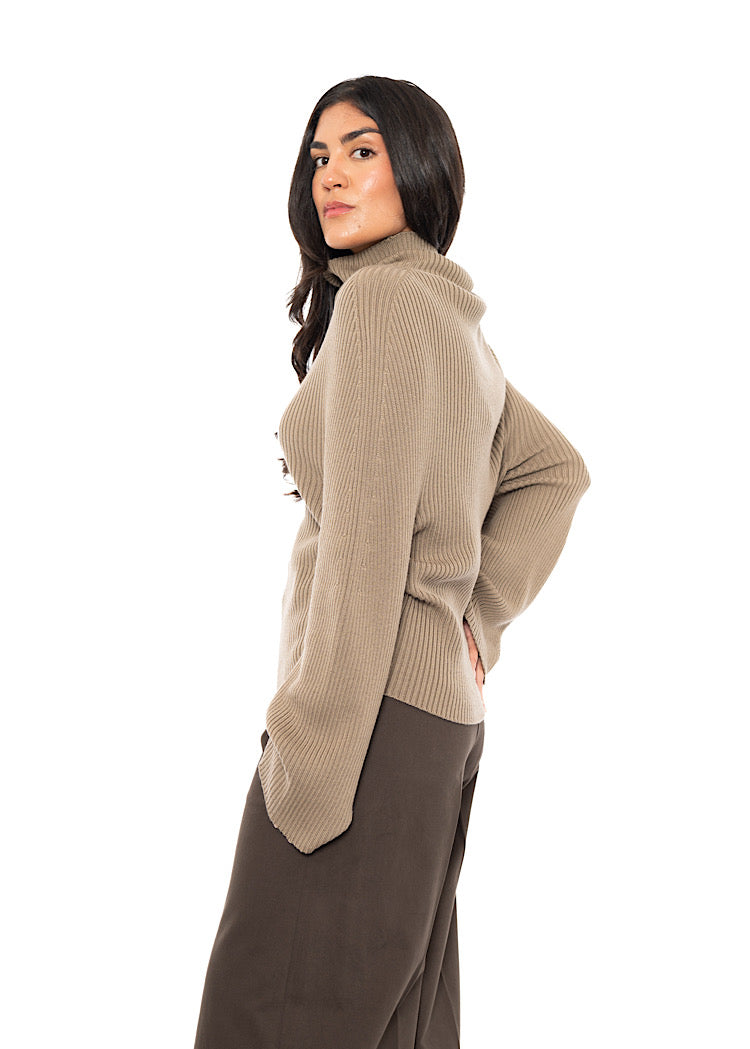 MERINO WOOL KNITTED PULLOVER