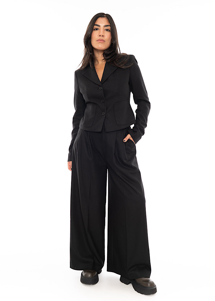 SORT AARHUS CROPPED BLAZER