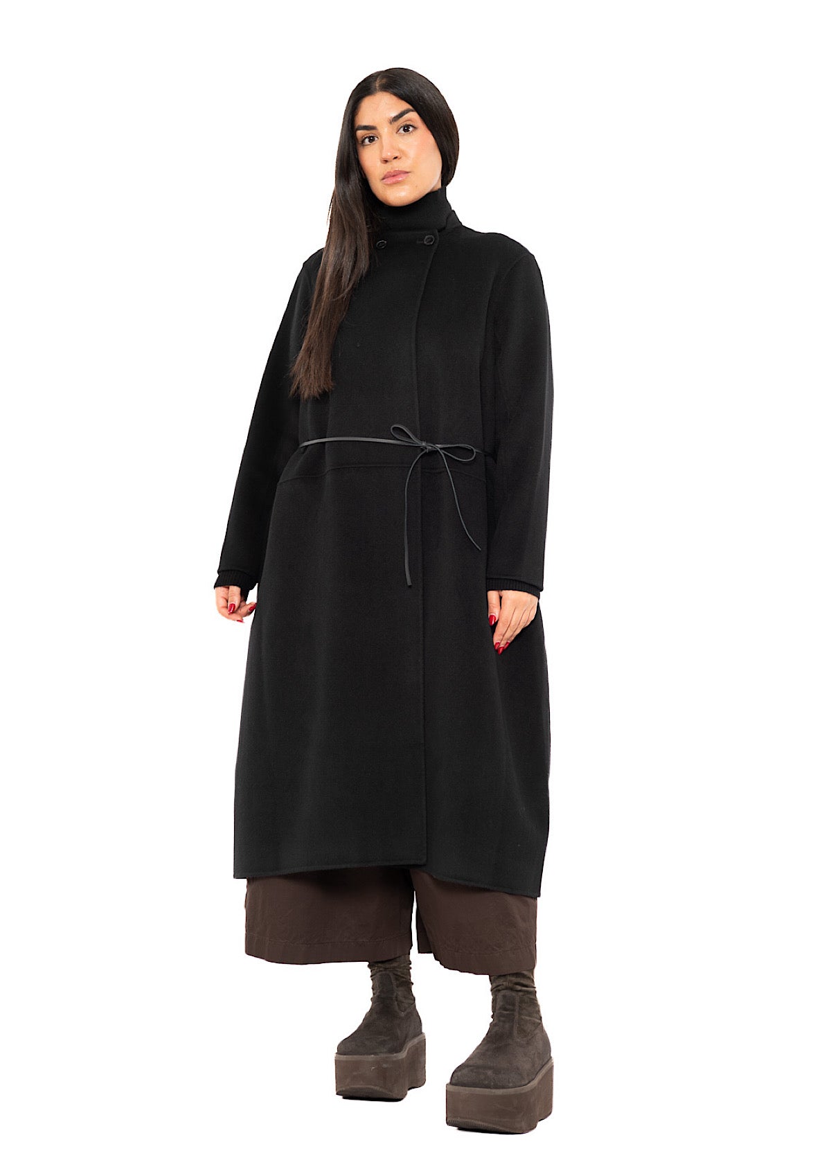 BELTED CASHMERE COAT