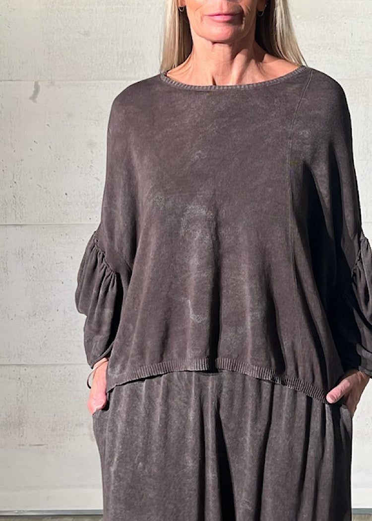 PRE-ORDER RUNDHOLZ DIP PULLOVER *SEAWEED FOG* (Shown in AMBER FOG)