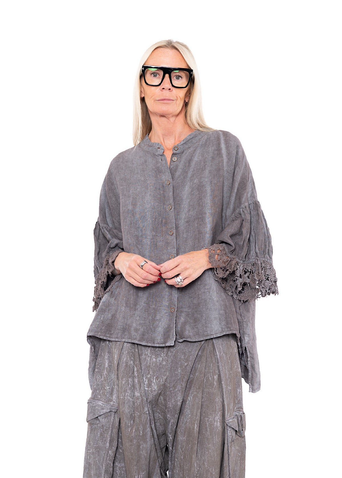 RUNDHOLZ DIP BLOUSE