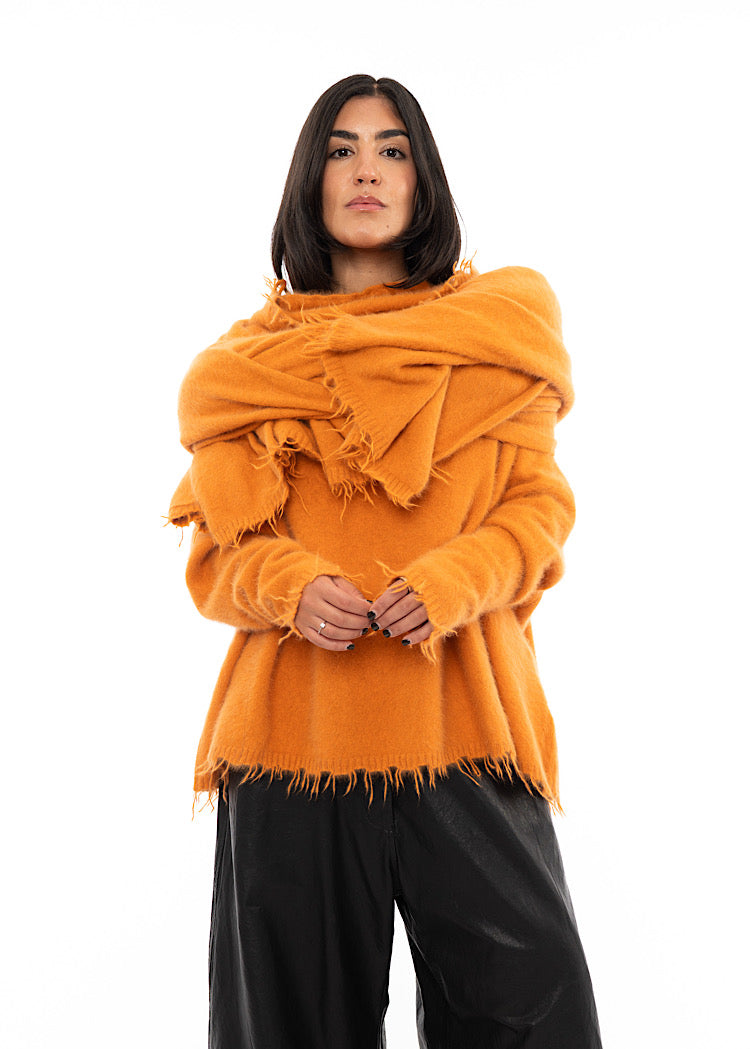 RUNDHOLZ DIP KNITTED SCARF