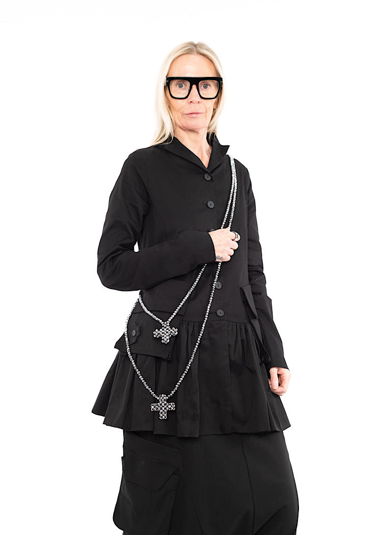 PLU ACROSS LONG NECKLACE