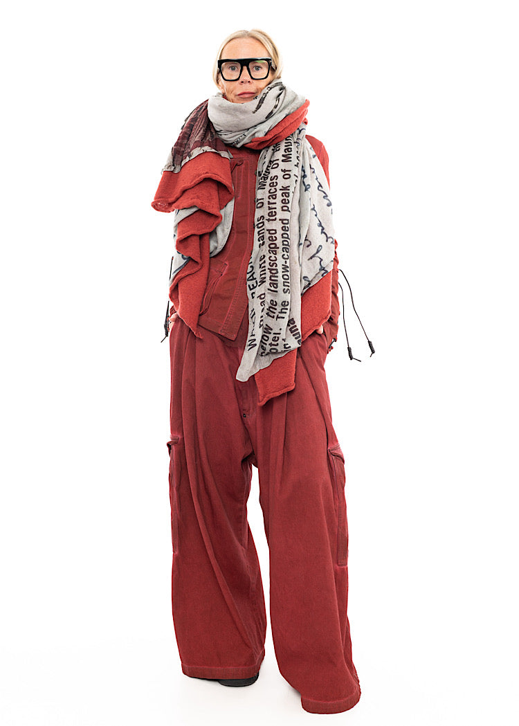 RUNDHOLZ DIP KNITTED SCARF