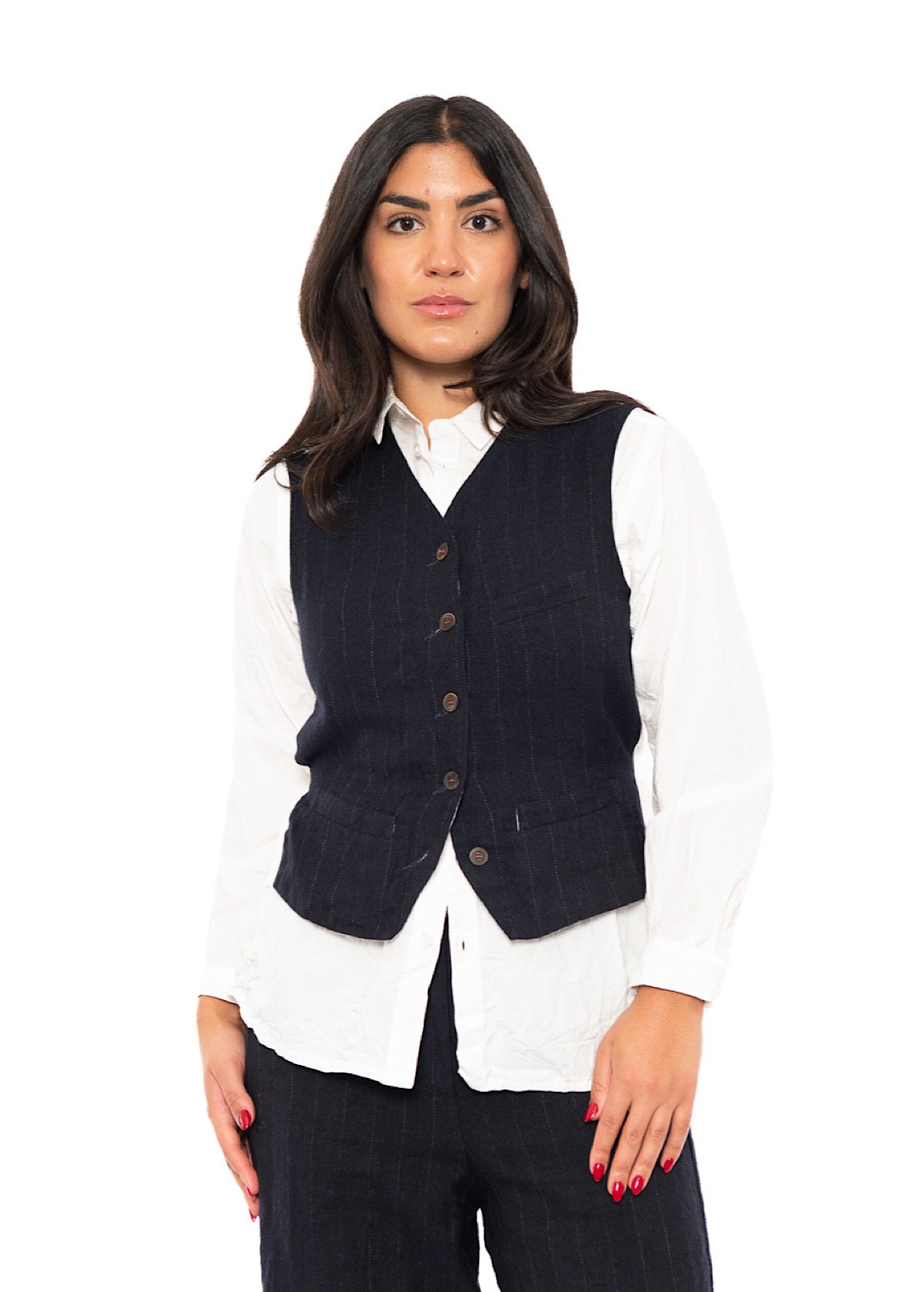PINSTRIPE GINETTE WAISTCOAT