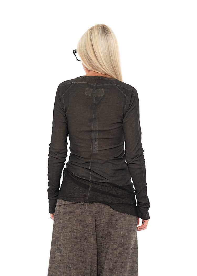 SIGNATURE NETTED HEM T-SHIRT