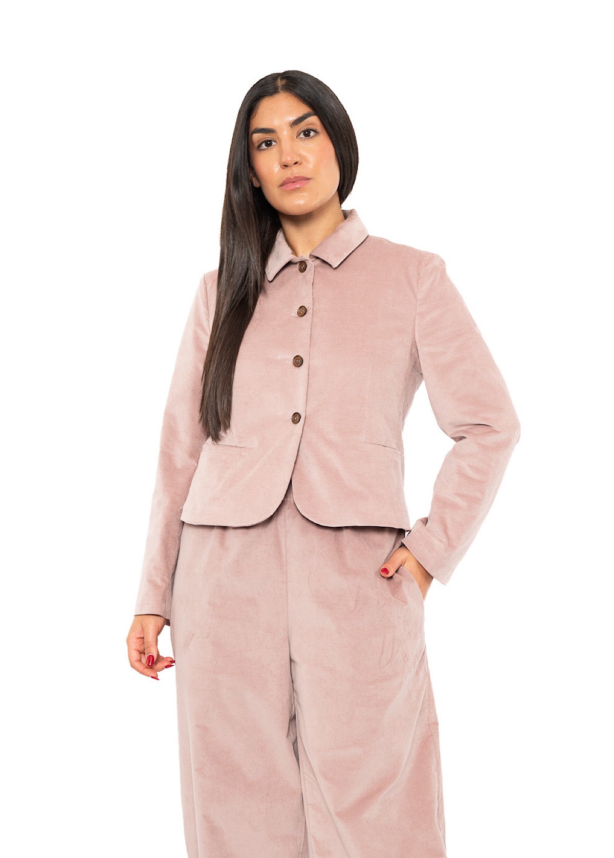 CROPPED VELVET GINNY JACKET