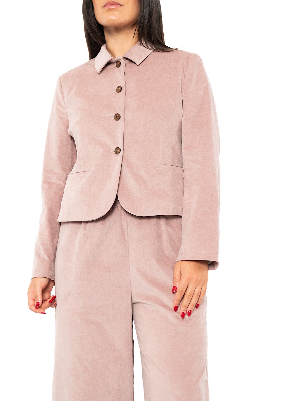 CROPPED VELVET GINNY JACKET