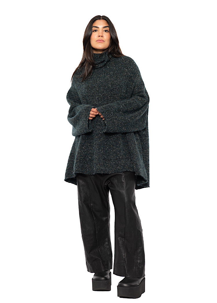 RELAXED MARLED KNIT TUNIC