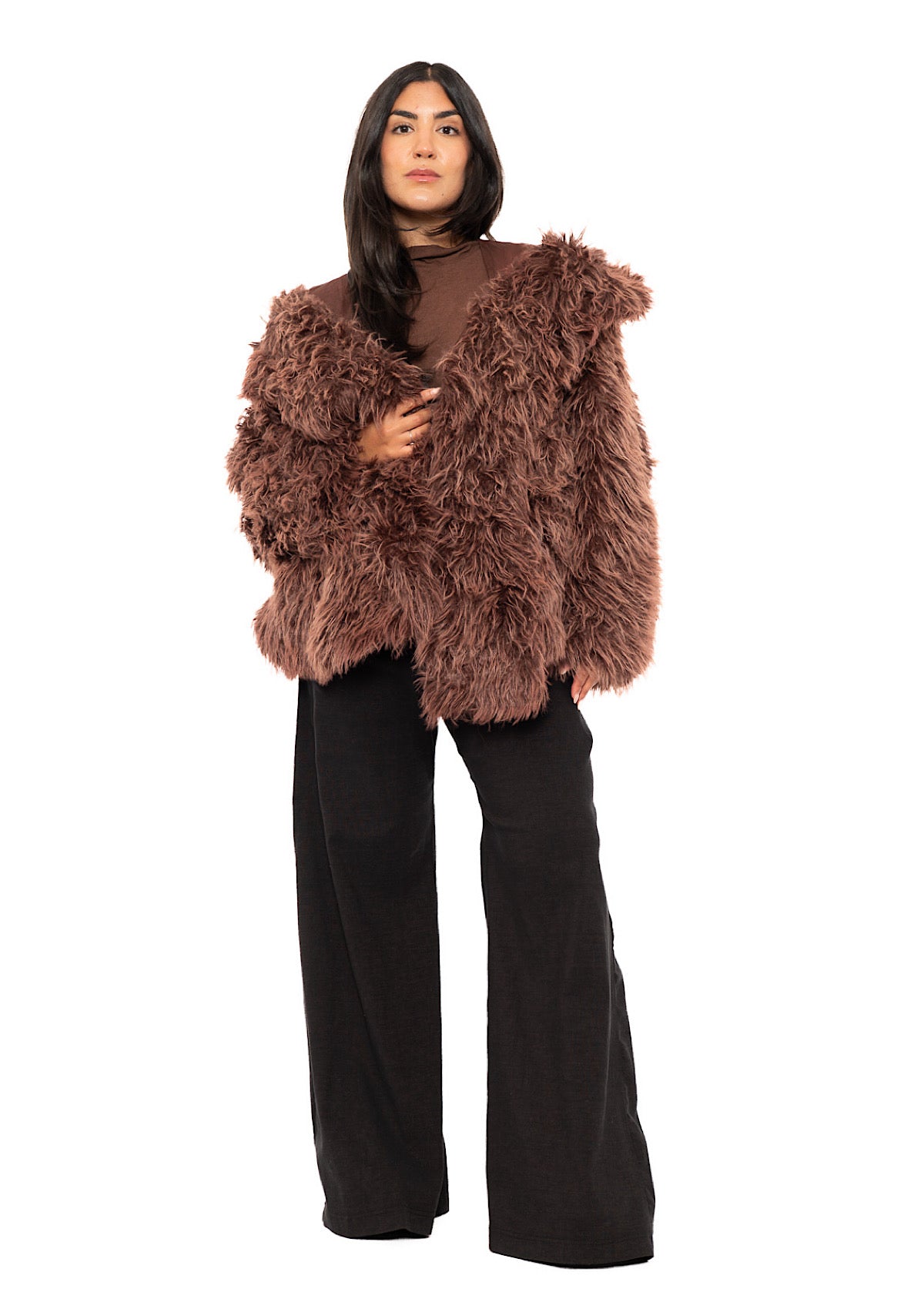 OVERSIZED FAUX FUR JACKET