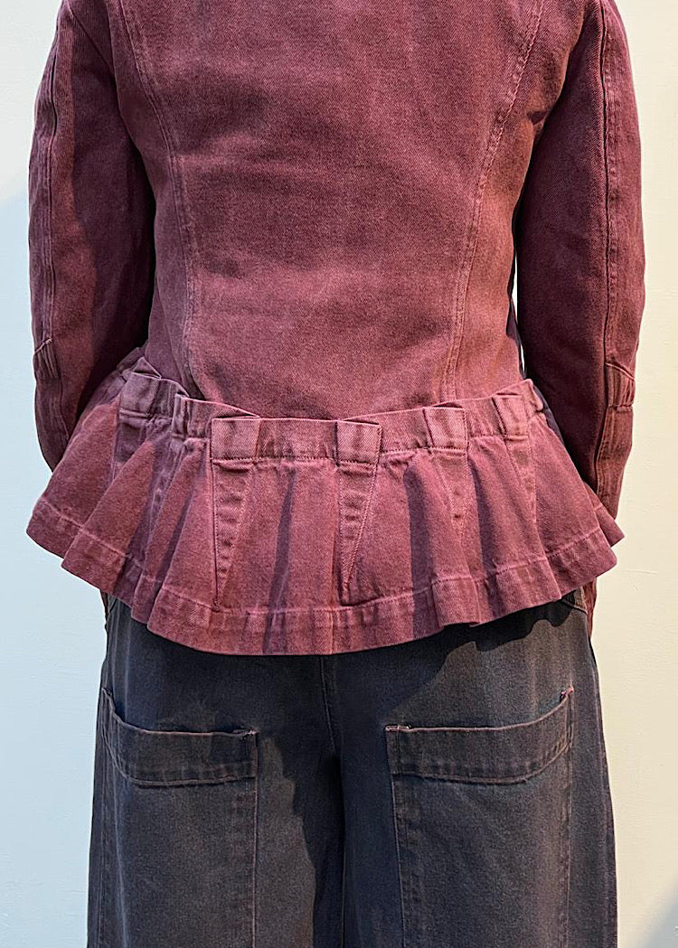 GARMENT-DYED DENIM JACKET *FOREST CLOUD* (Shown in LAVA CLOUD)