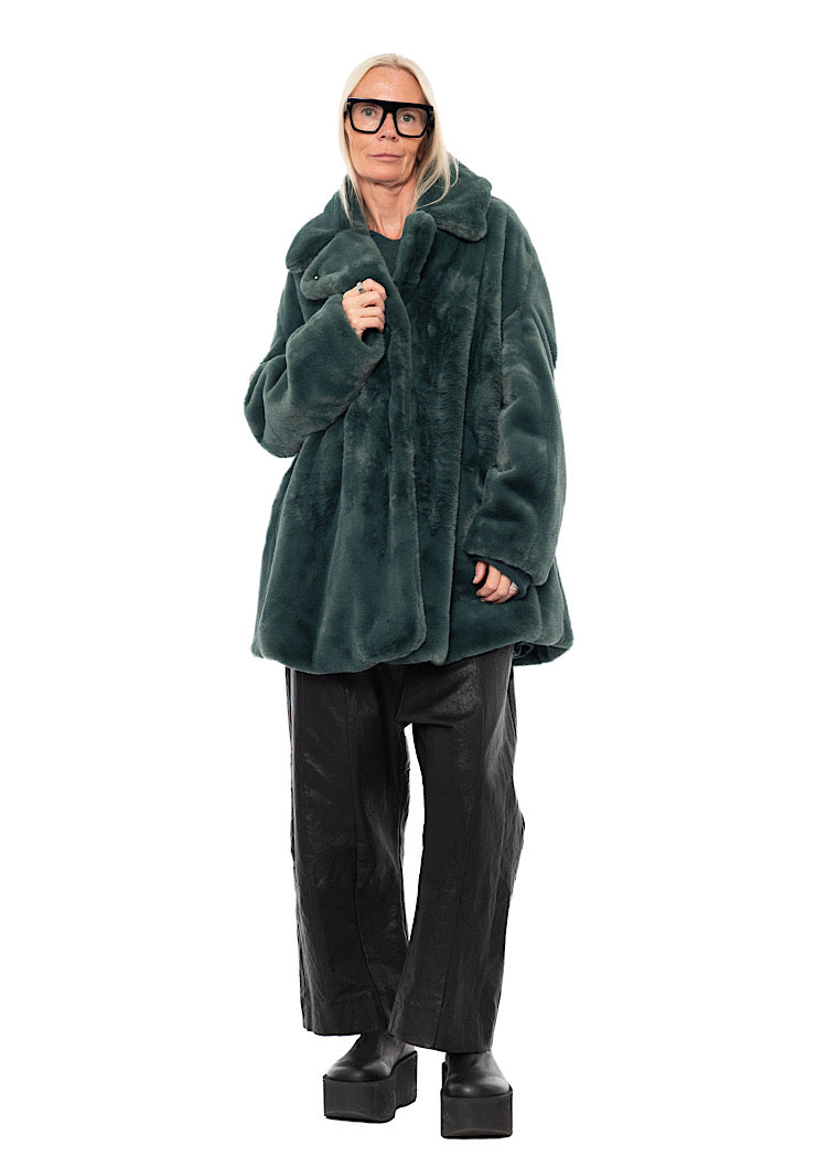 FAUX FUR COCOON JACKET