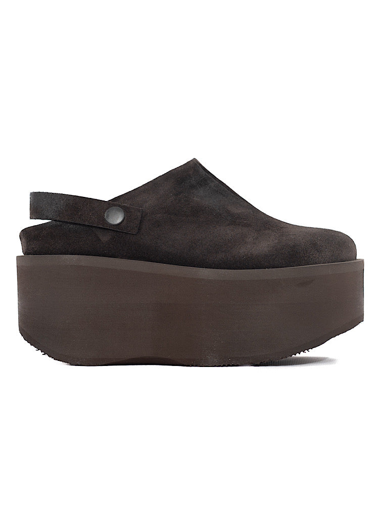 SUEDE PLATFORM CLOG