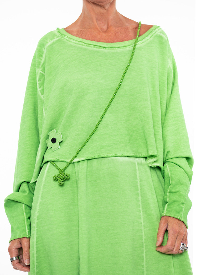 PLU ACROSS LONG NECKLACE