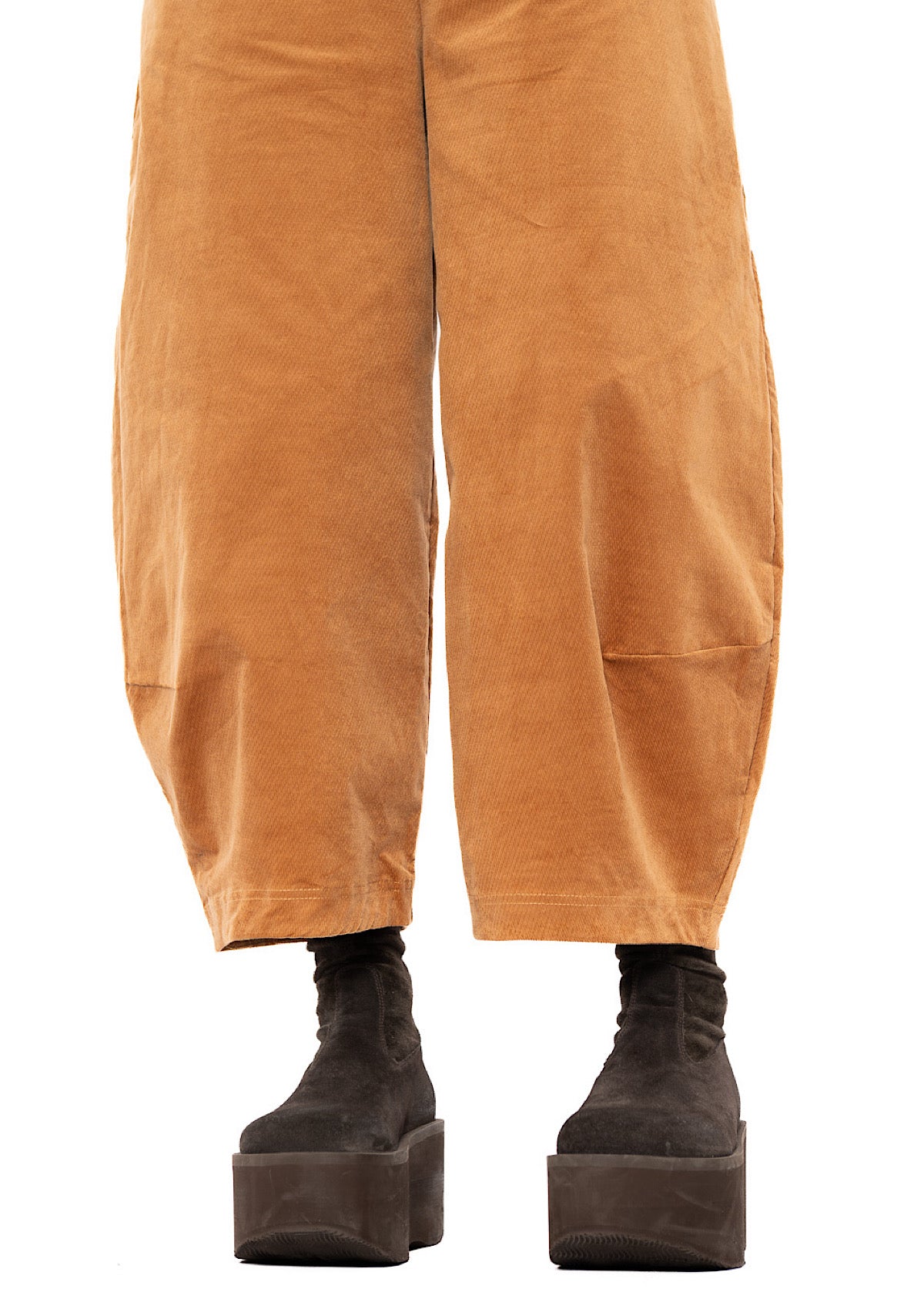 STRETCH-VELVET BALLOON TROUSER