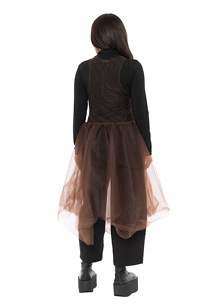 MESH OVERLAY DRESS