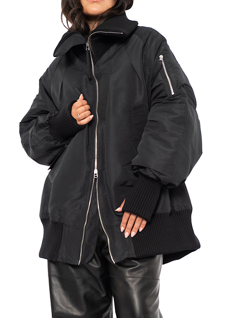 OVERSIZED PADDED BOMBER JACKET