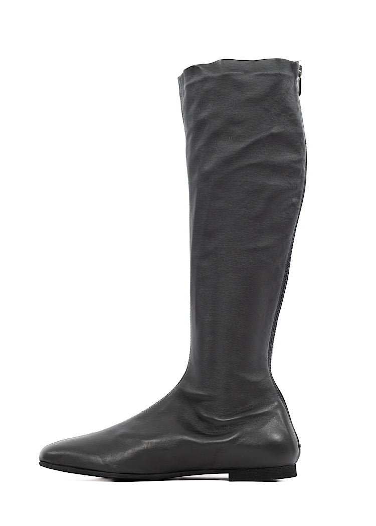 TALL STRETCH LEATHER BOOT