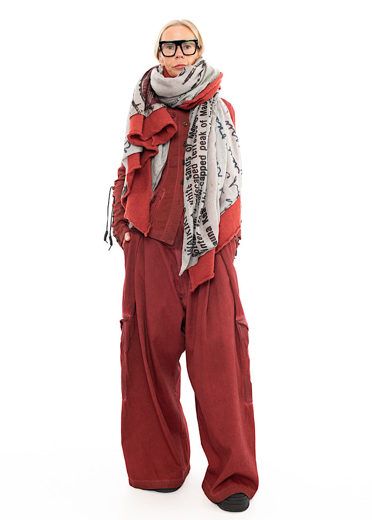 RUNDHOLZ DIP KNITTED SCARF