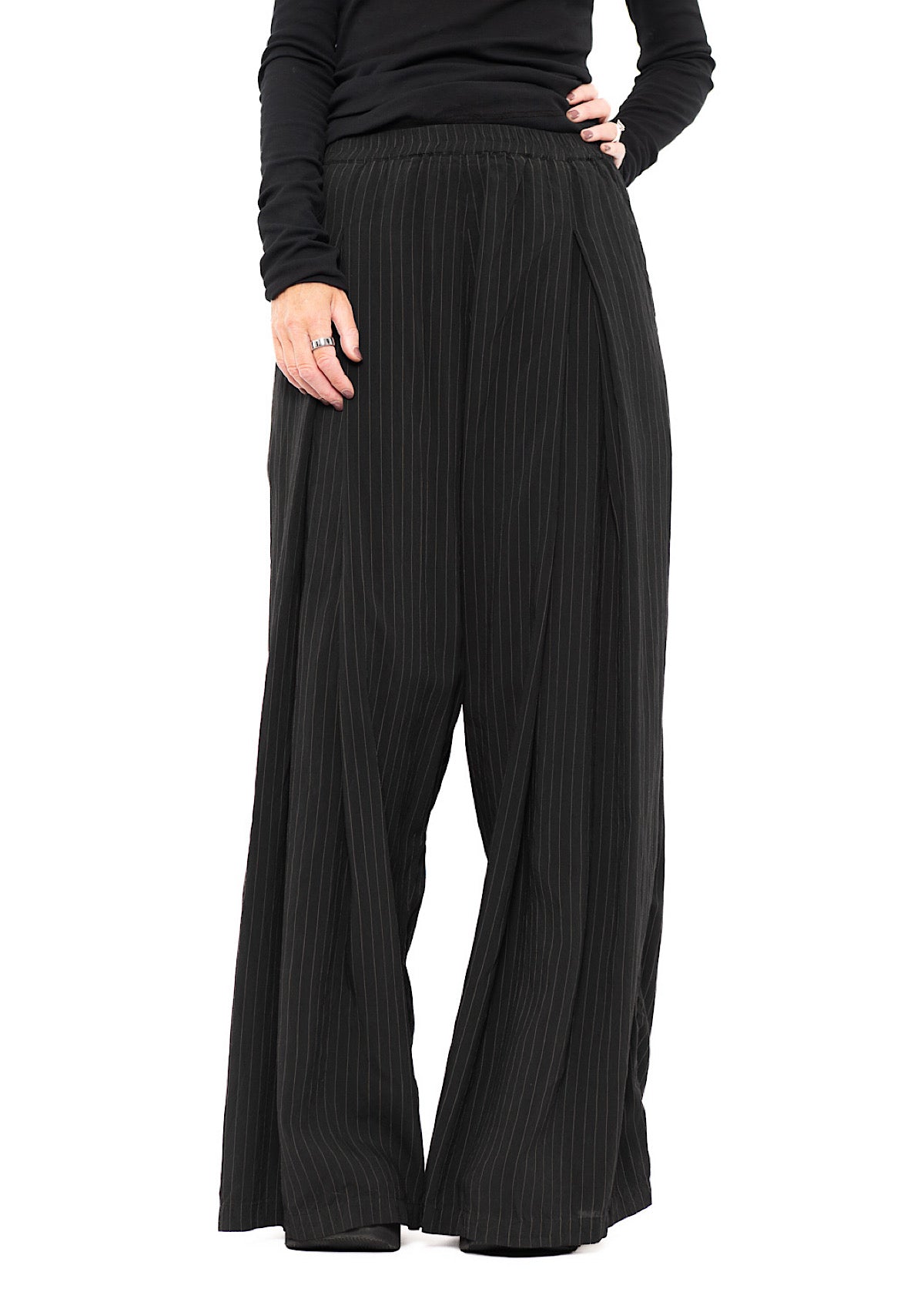 FLUID PINSTRIPE PALAZZO TROUSER