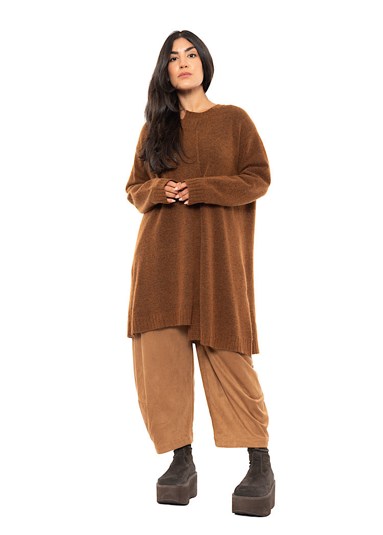 BRUSHED MÉLANGE KNITTED TUNIC