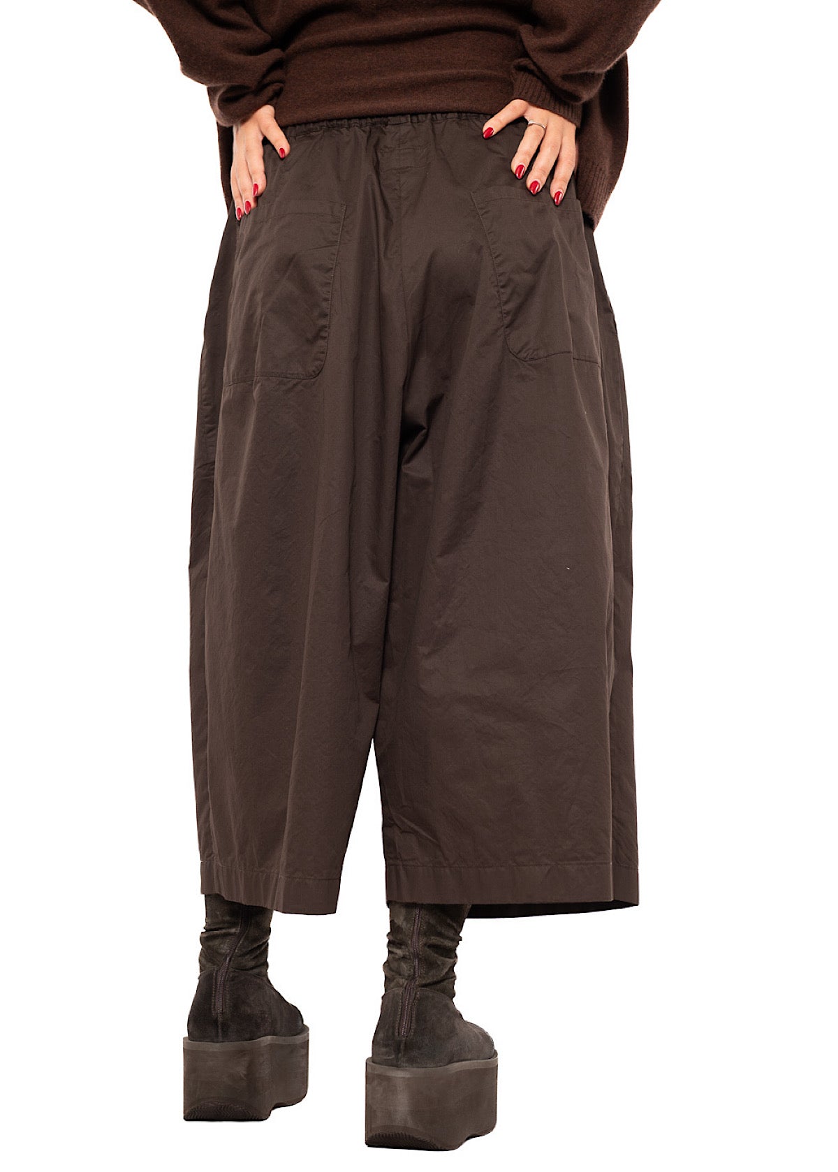 CROPPED WIDE LEG TROUSER