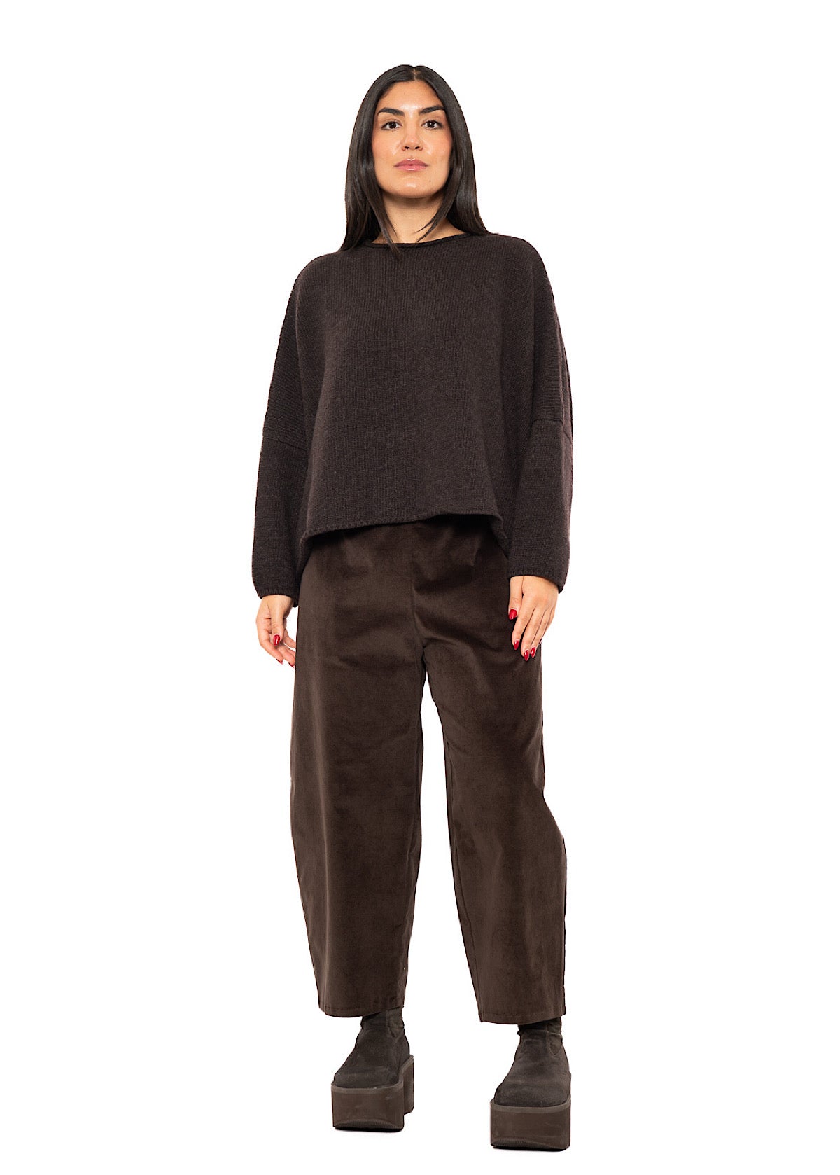 TAPERED VELVET FOSCO TROUSER