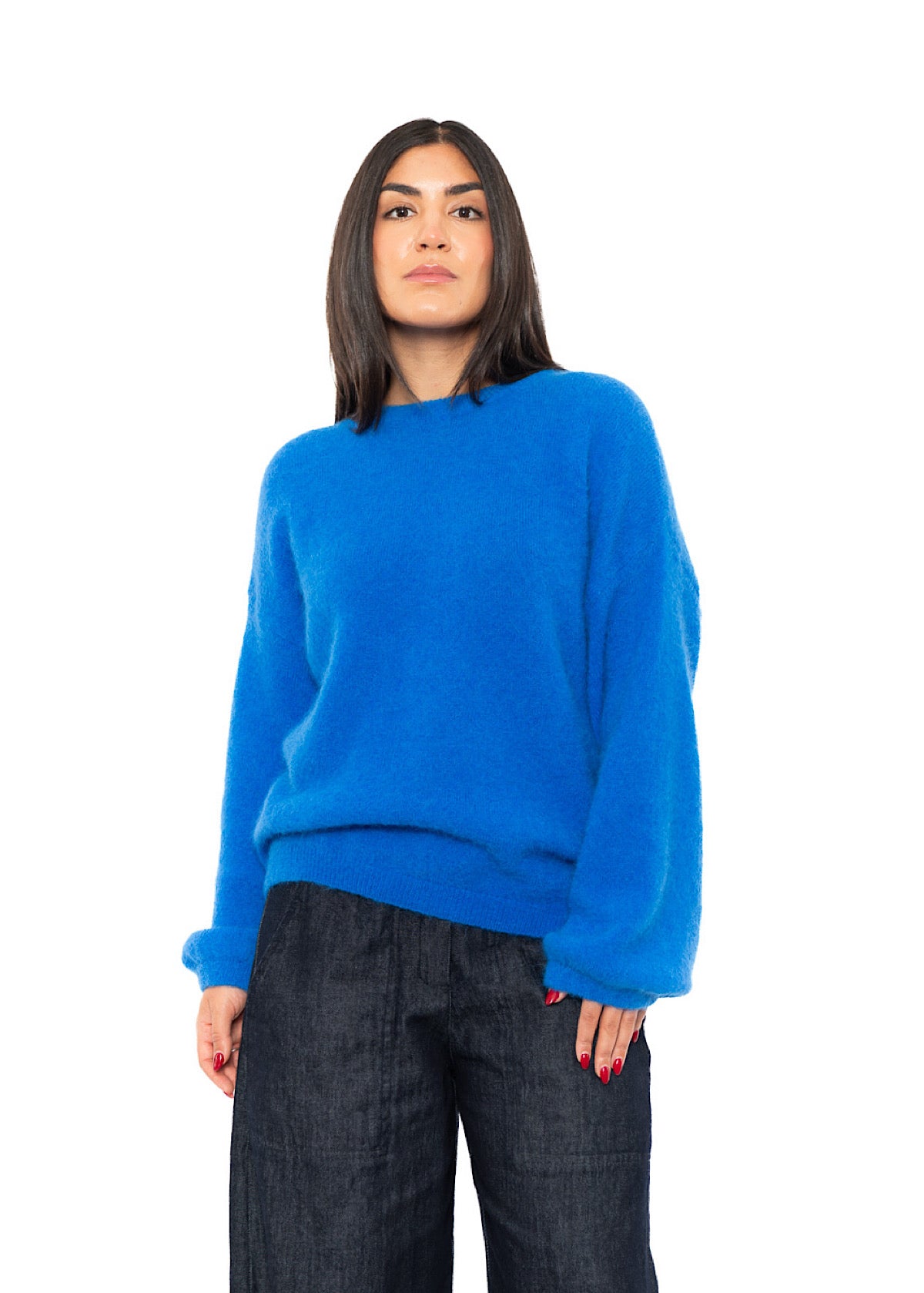 RELAXED ALPACA-MIX PULLOVER