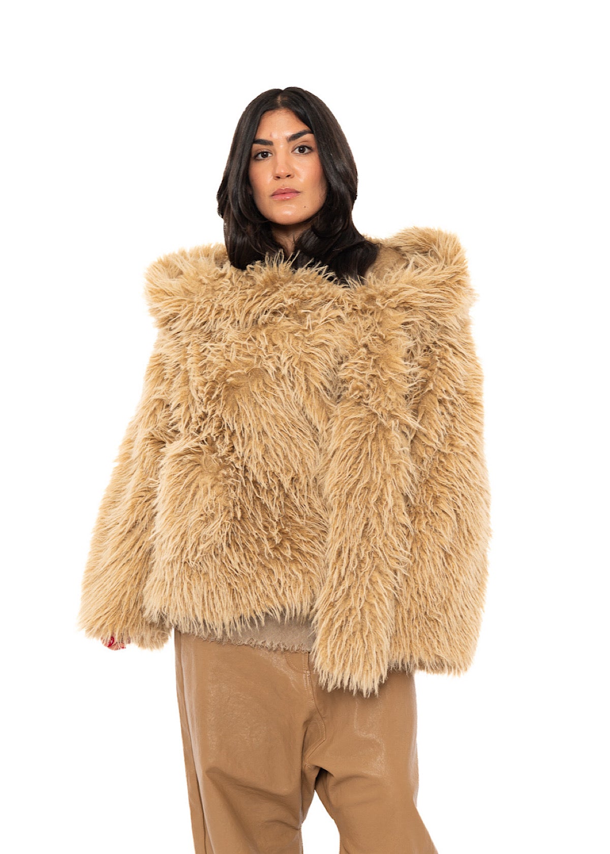 OVERSIZED FAUX FUR JACKET