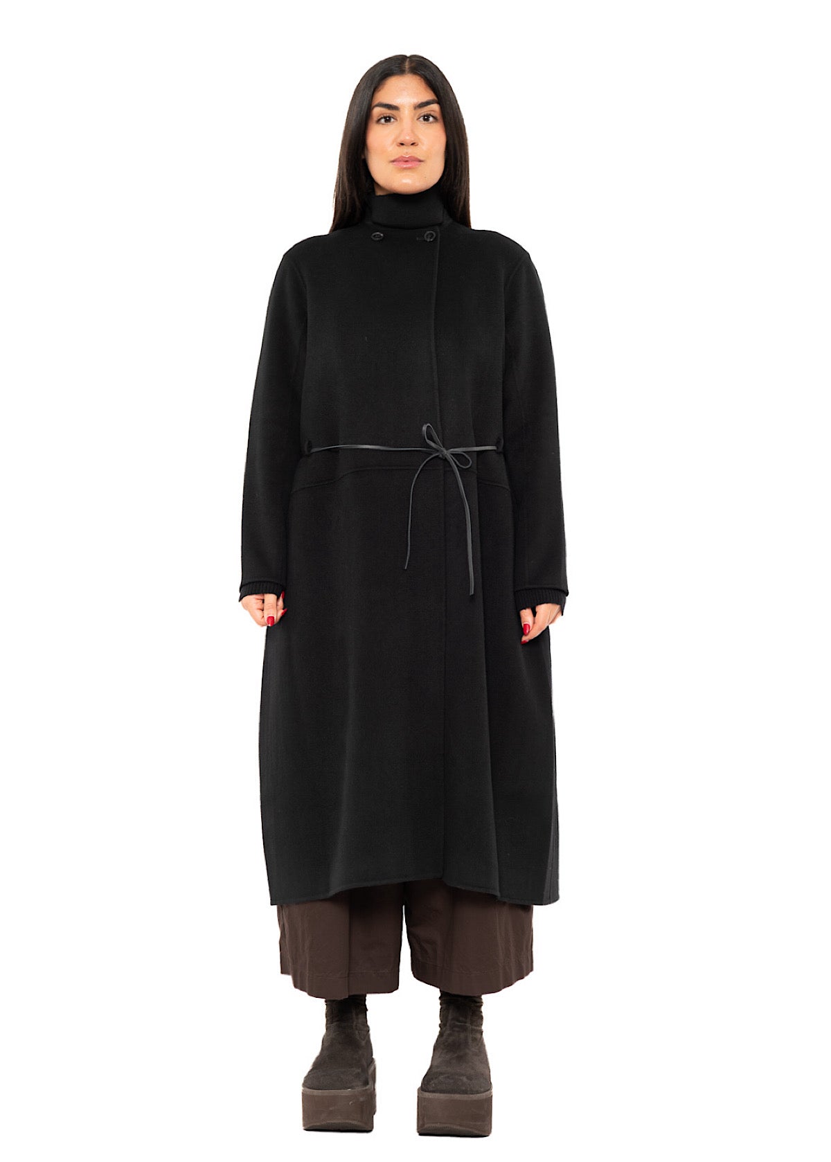BELTED CASHMERE COAT