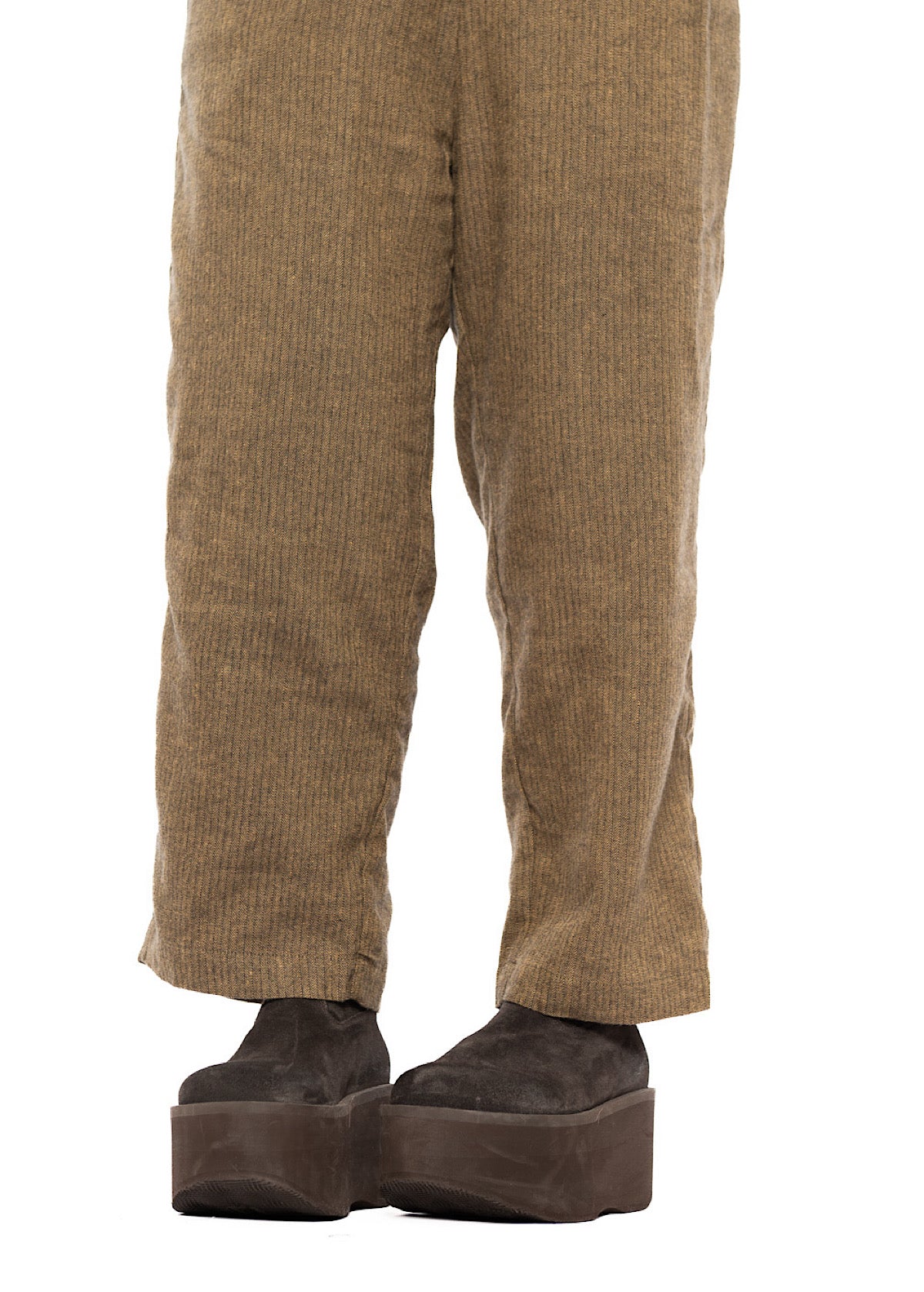TAPERED HERRINGBONE TROUSER