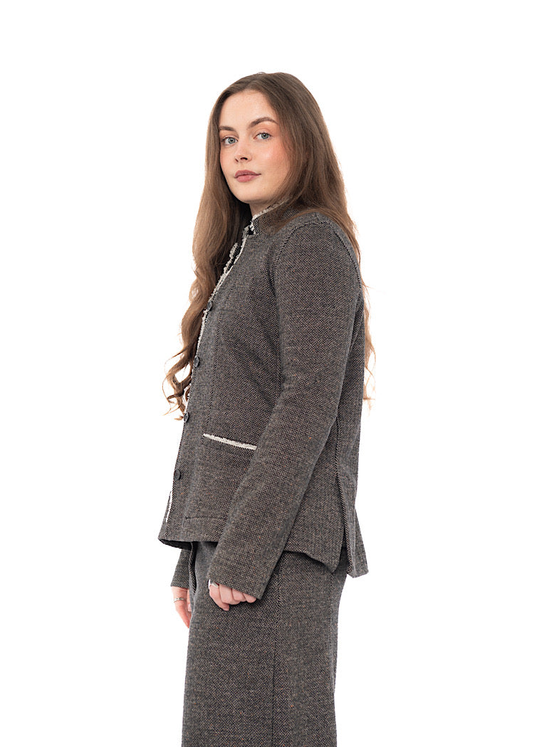 HERRINGBONE APRILE I JACKET