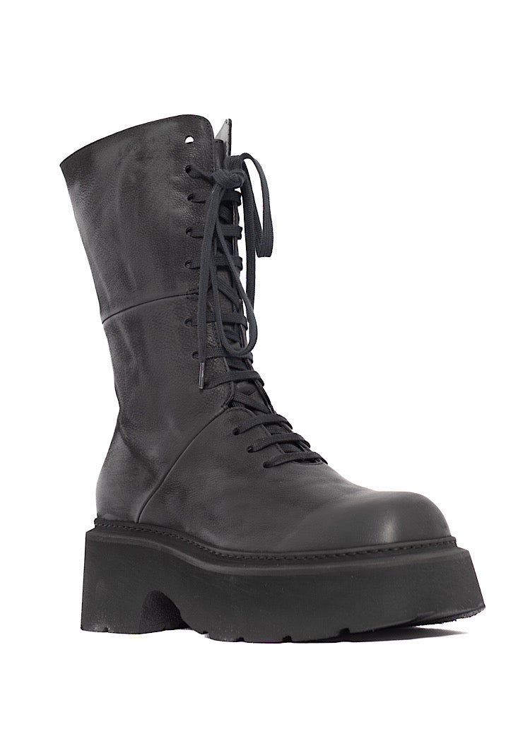 LACE UP LEATHER BOOT