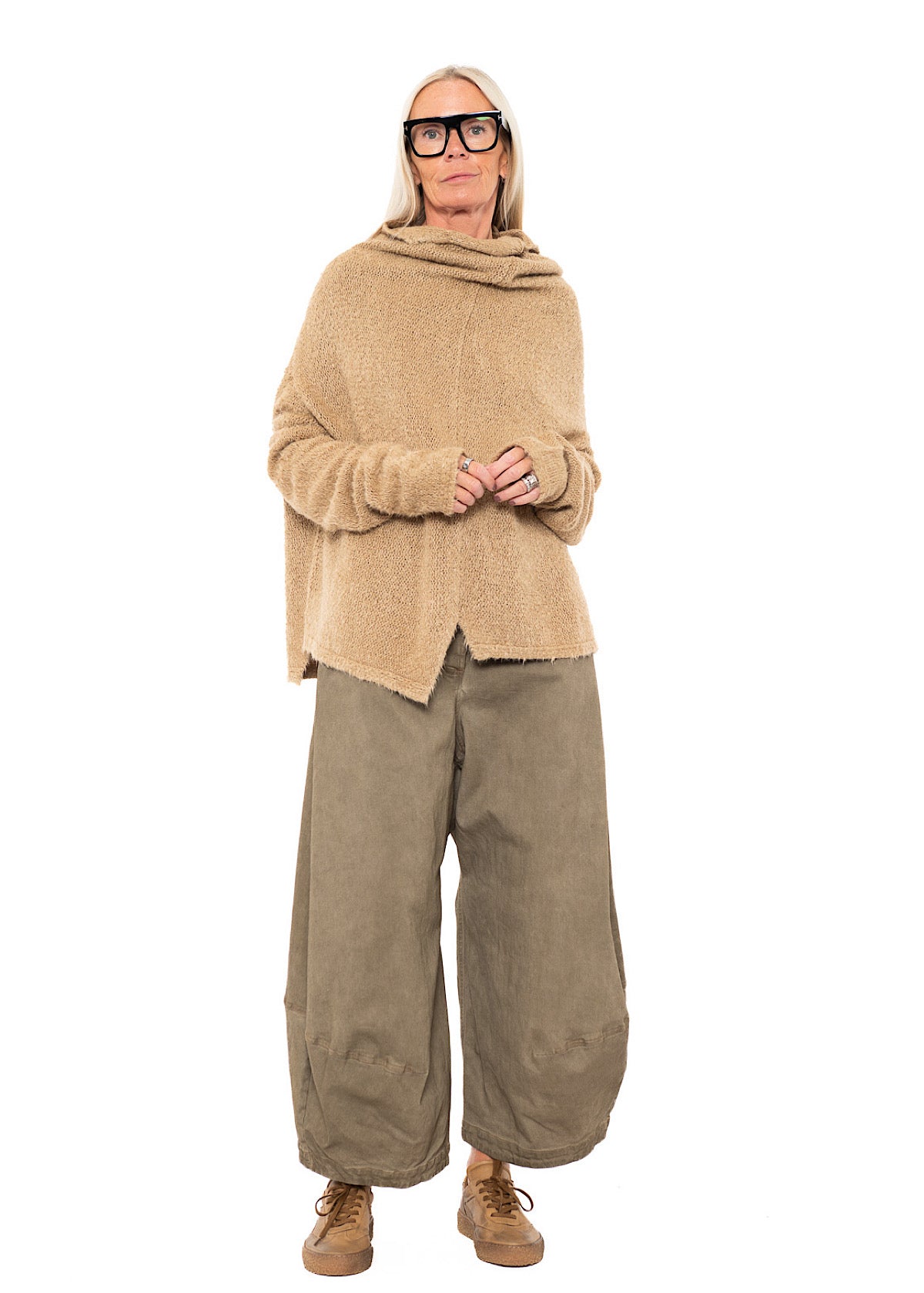 RELAXED SILK KNIT PULLOVER
