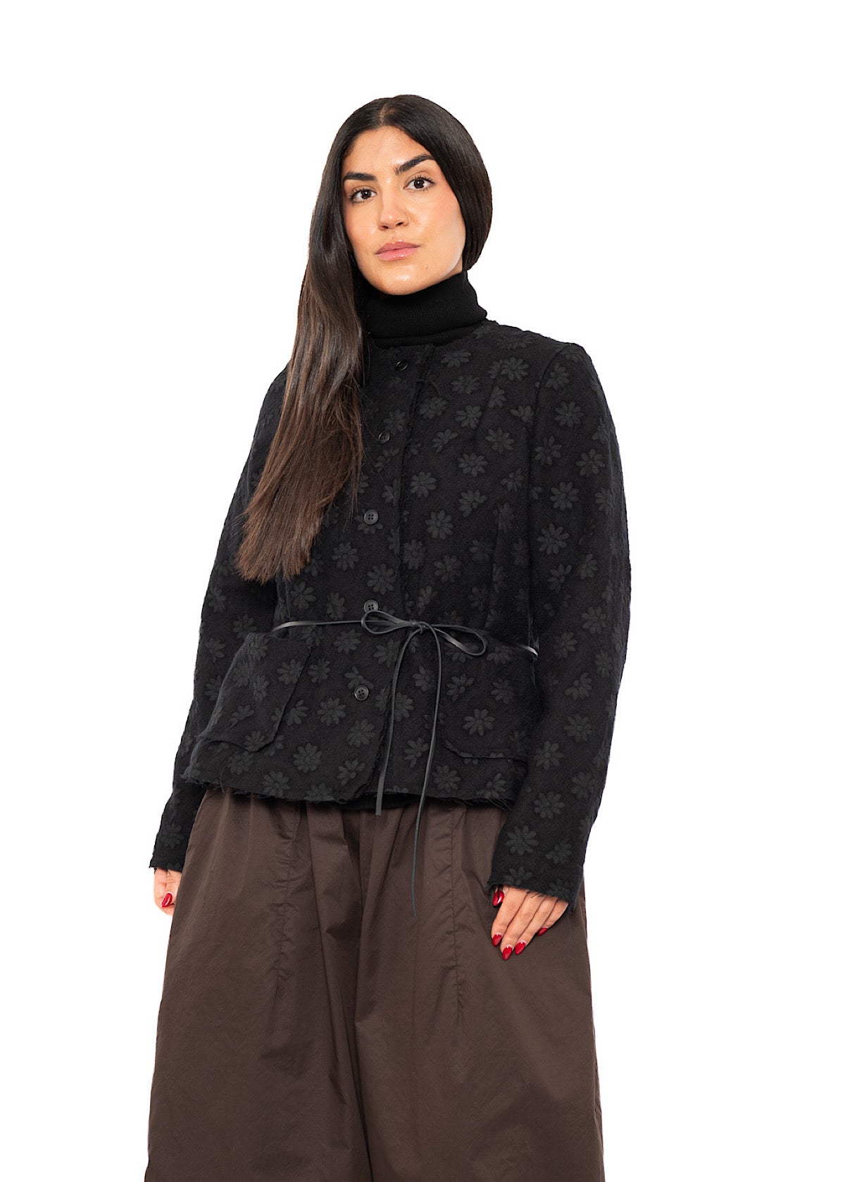 FLORAL JACQUARD JACKET