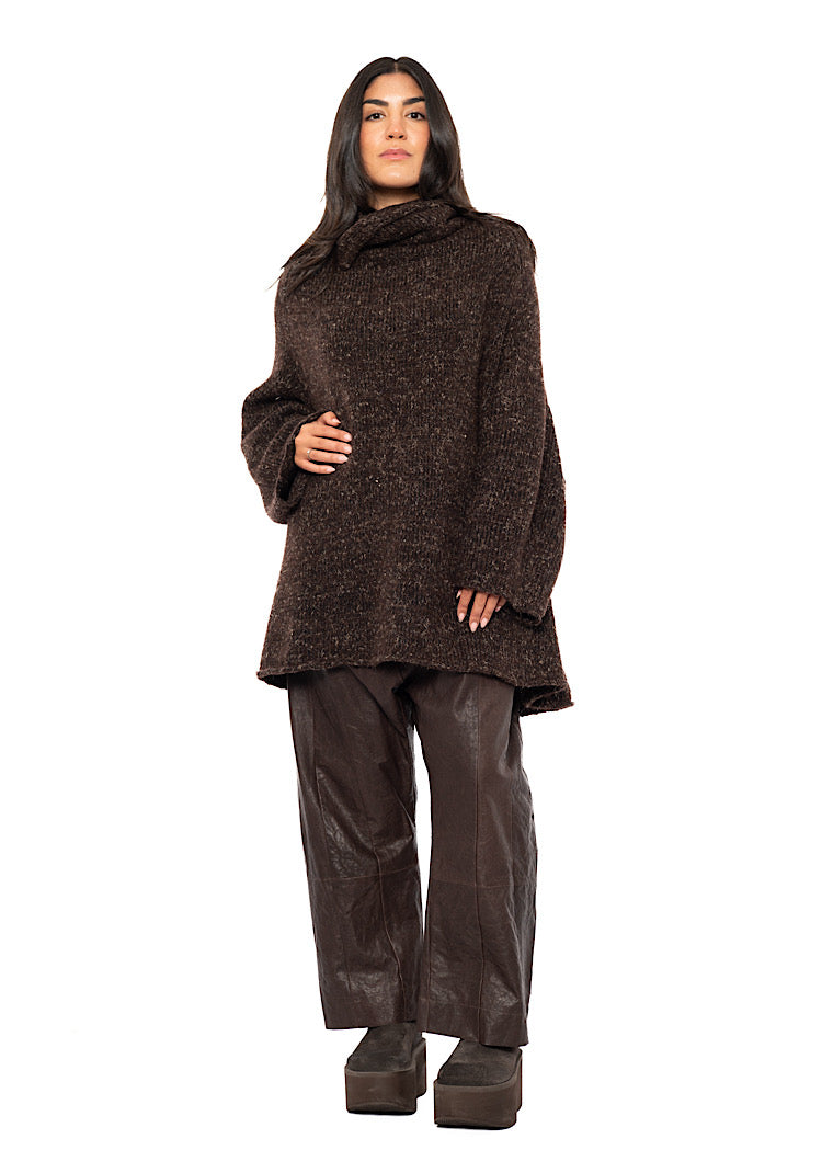 RELAXED MARLED KNIT TUNIC