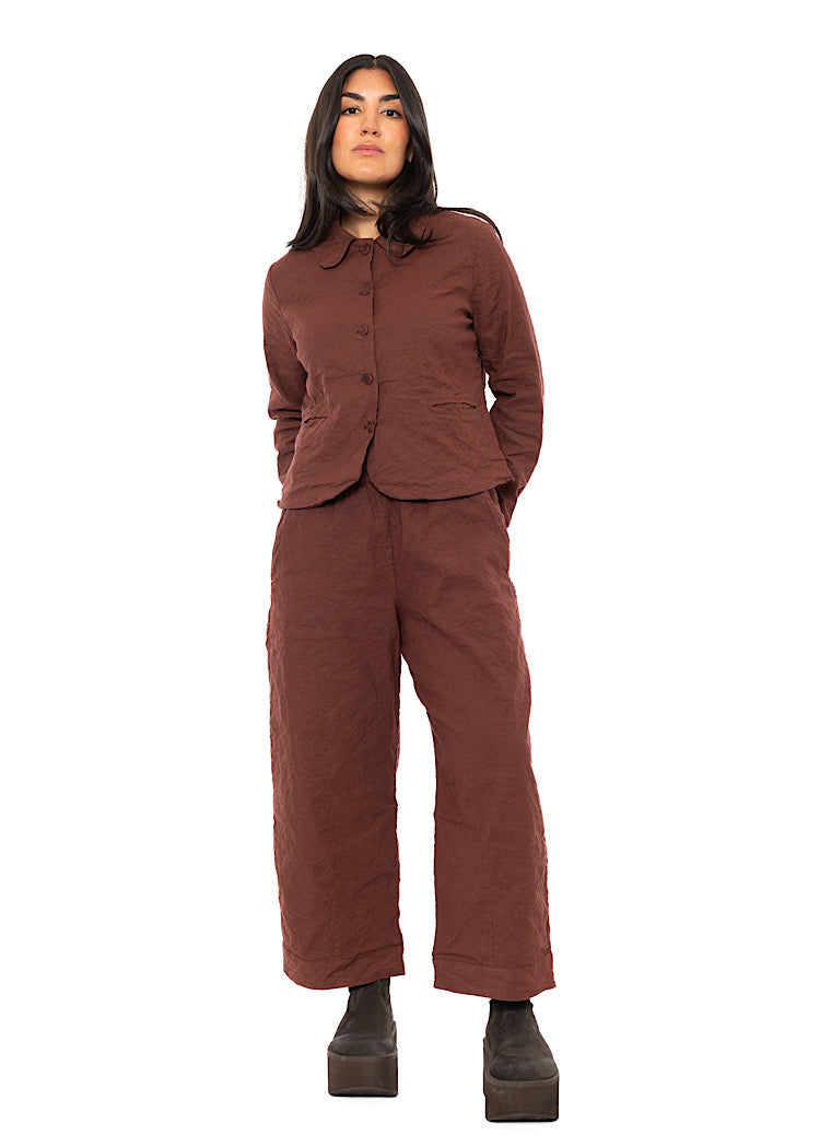 SIGNATURE CRINKLE STRAIGHT LEG TROUSER