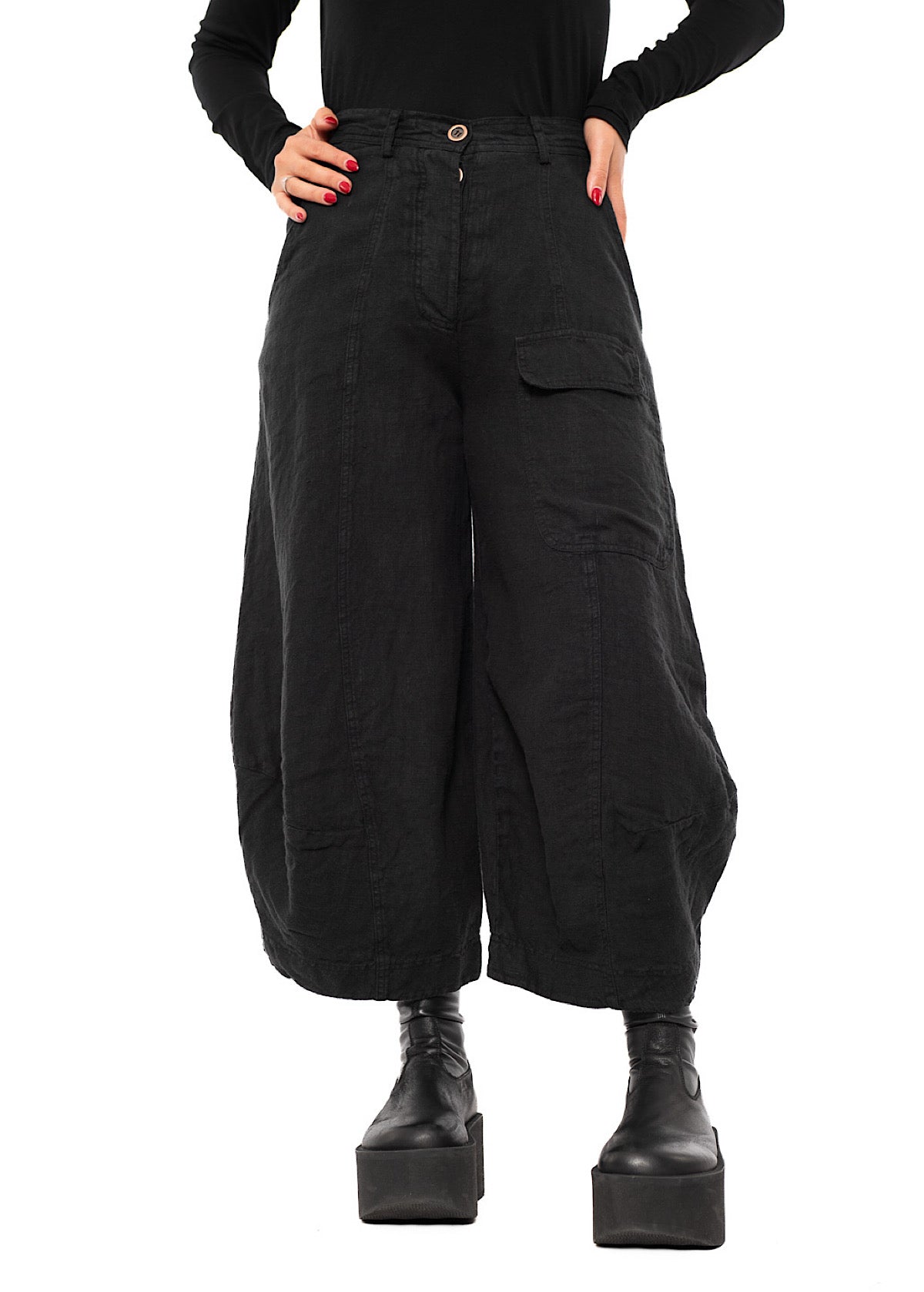 WINTER LINEN BALLOON TROUSER