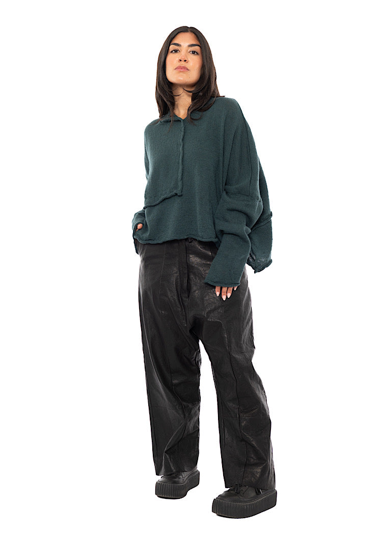 BOILED WOOL KNITTED PULLOVER