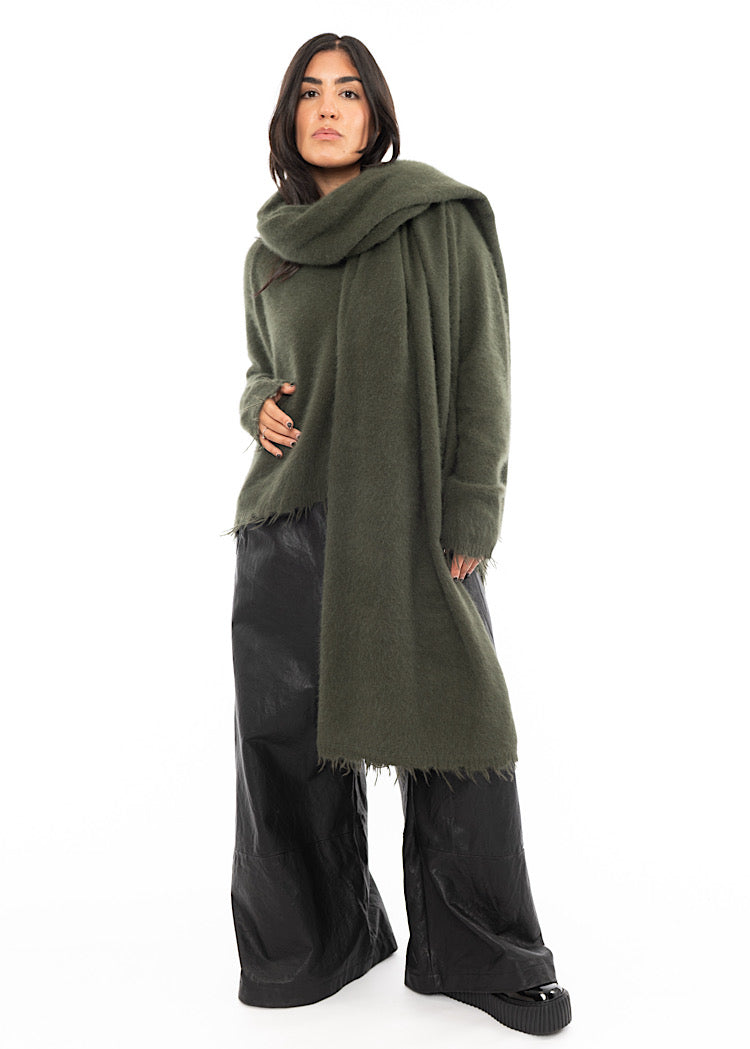 RUNDHOLZ DIP KNITTED SCARF