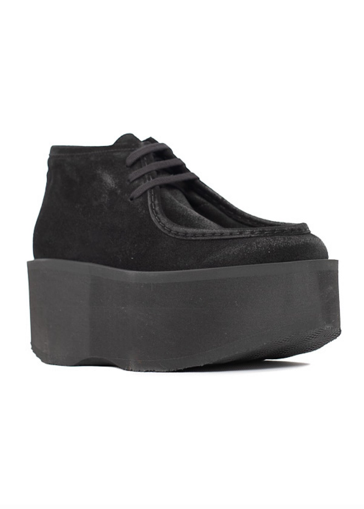 LACE UP SUEDE PLATFORM SHOE