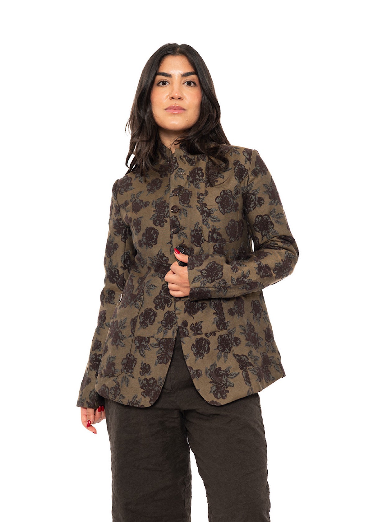 HERITAGE FLORAL STAND COLLAR JACKET