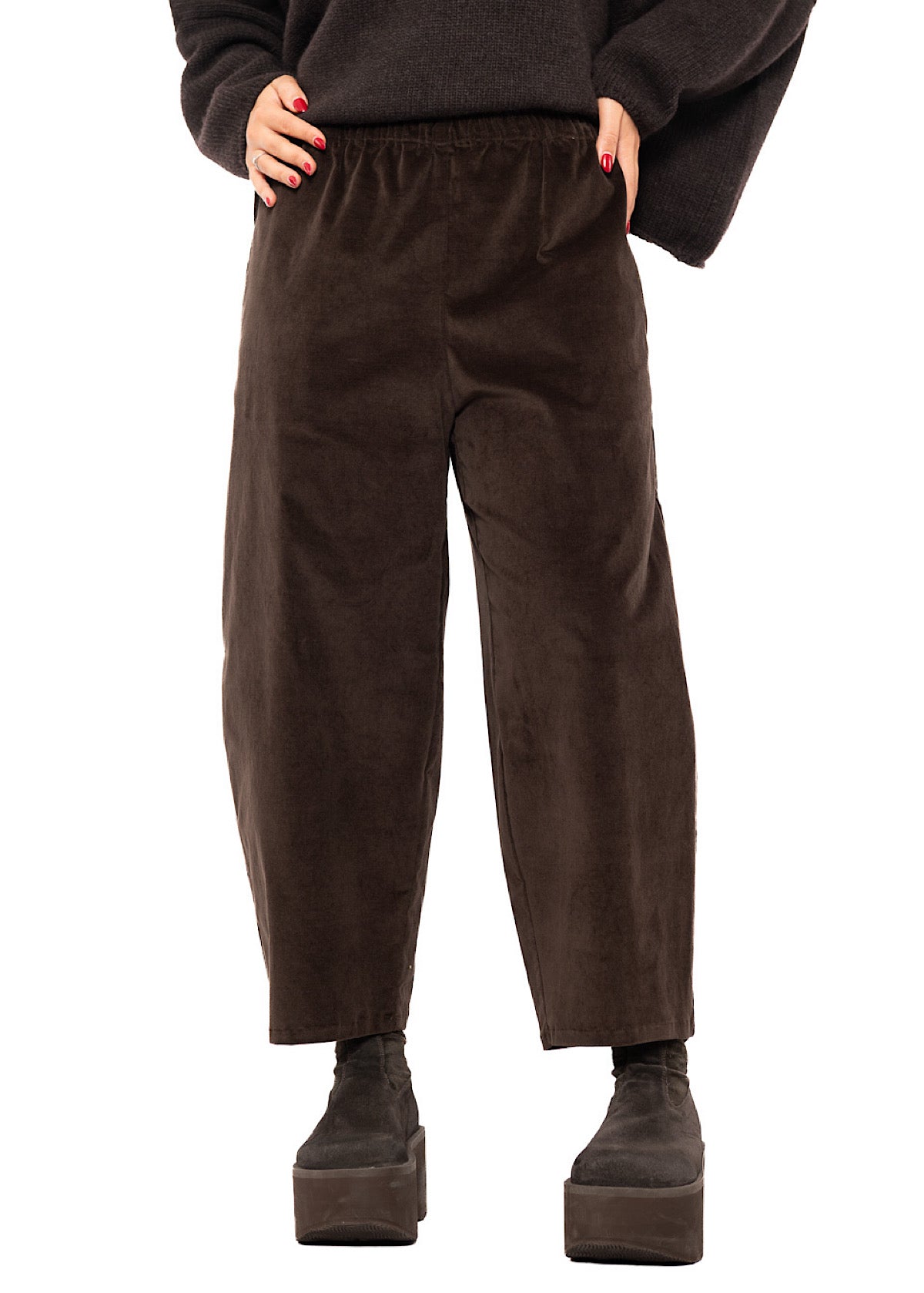 TAPERED VELVET FOSCO TROUSER