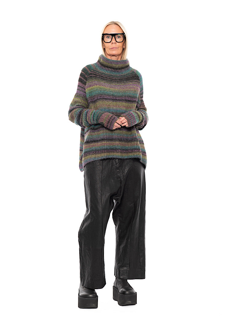 MULTICOLOUR STRIPE FINGERLESS CUFF