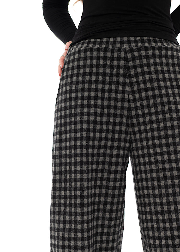 LARGE-CHECK RIMA JQ TROUSER
